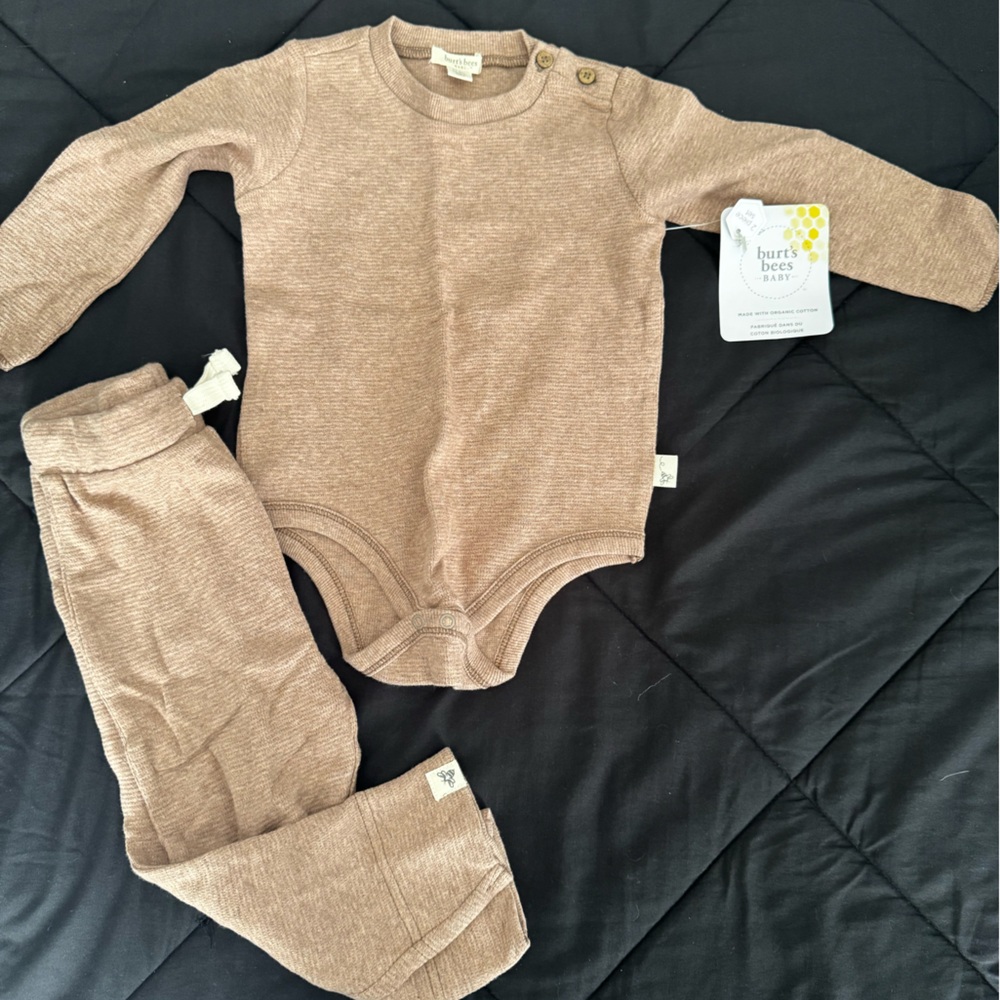 Burt's Bees Baby Brown Kids Matching Set